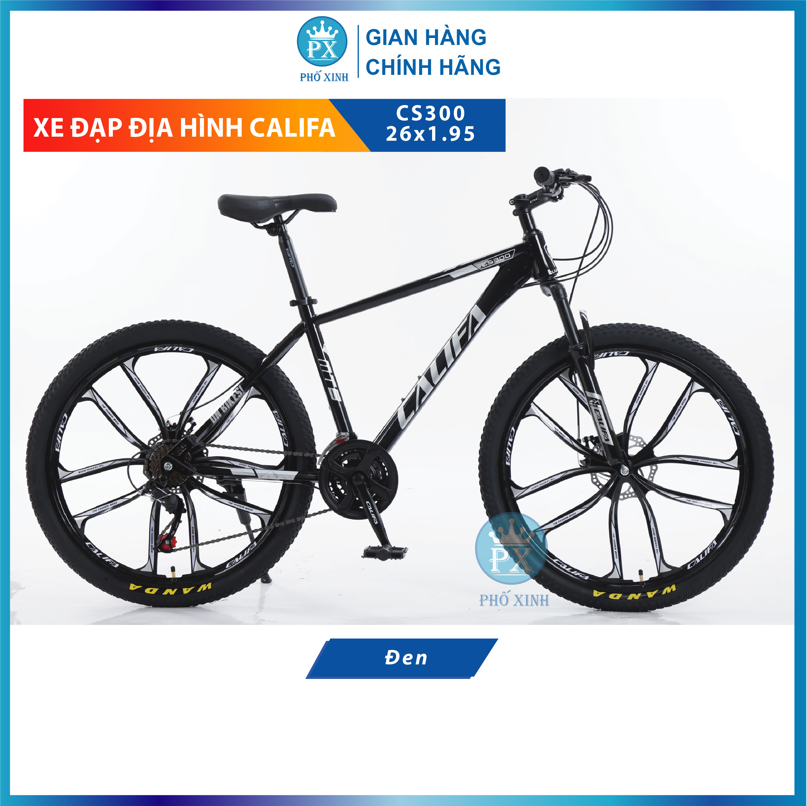 xe đạp địa hình Califa CS300 Bánh 26 inch