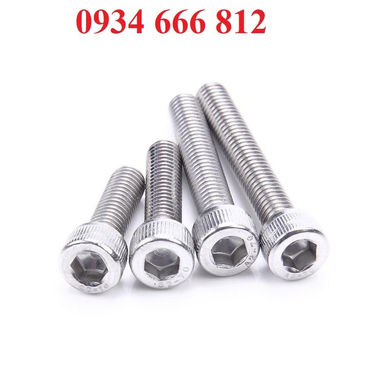 Combo 50c bulong lục giác chìm đầu trụ M3 INOX 304, M3X12, M3X16, M3X20