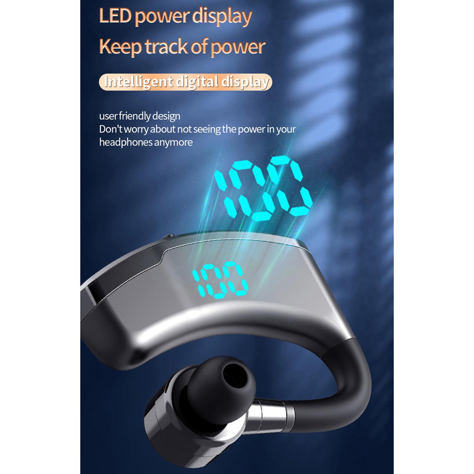 Bluetooth Headset Waterproof Noise Cancelling Rotatable Wireless Headphone for Driving