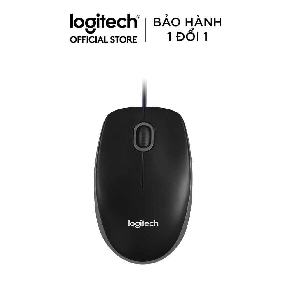 Chuột Có Dây Logitech B100 - Hàng Chính Hãng