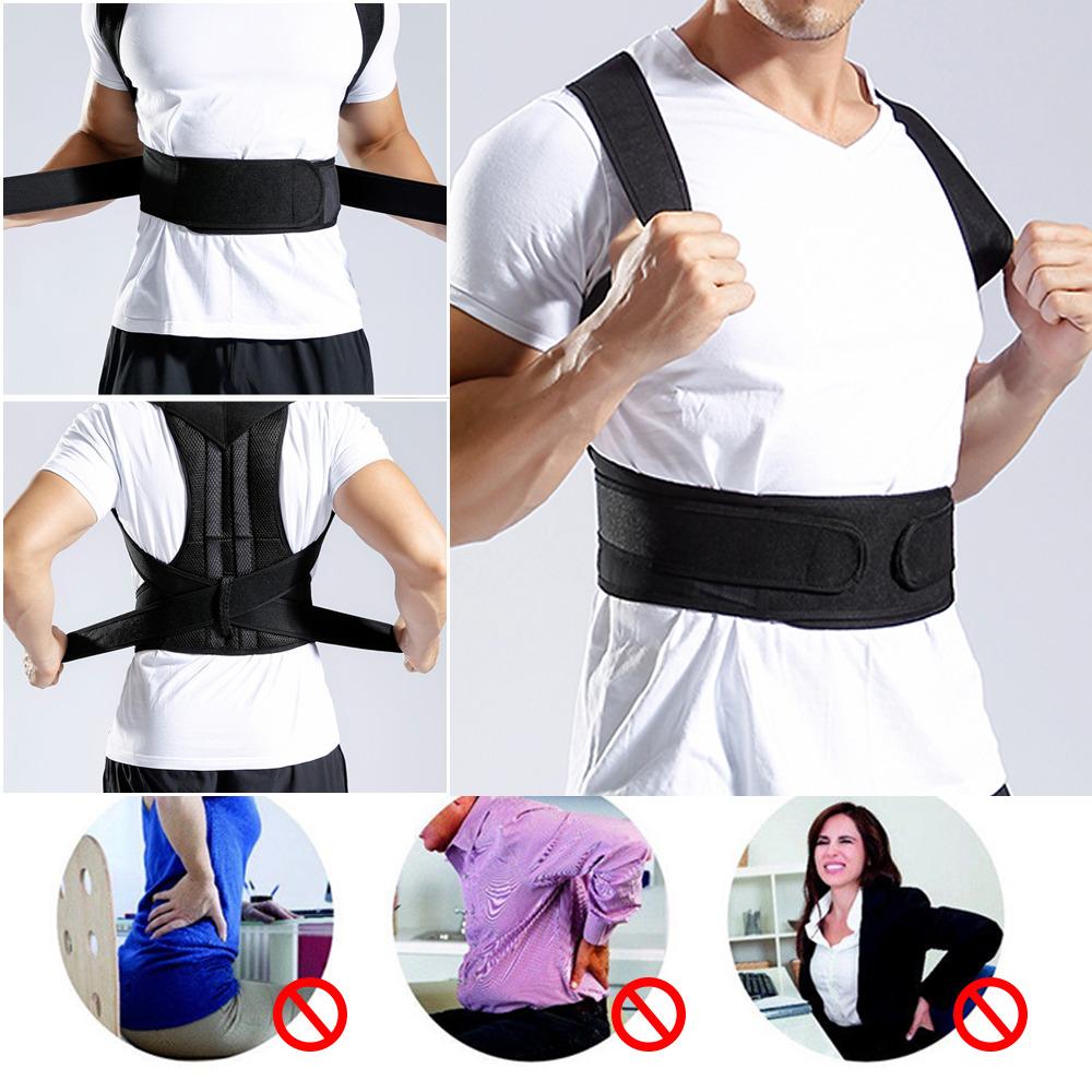 Lưng Tư Thế Corrector Có Thể Điều Chỉnh Trưởng Thành Hiệu Chỉnh Đai Eo Huấn Luyện Vai Thắt Lưng Nẹp Cột Sống Đai Hỗ Trợ Áo Vest Color: Red Size: 3XL