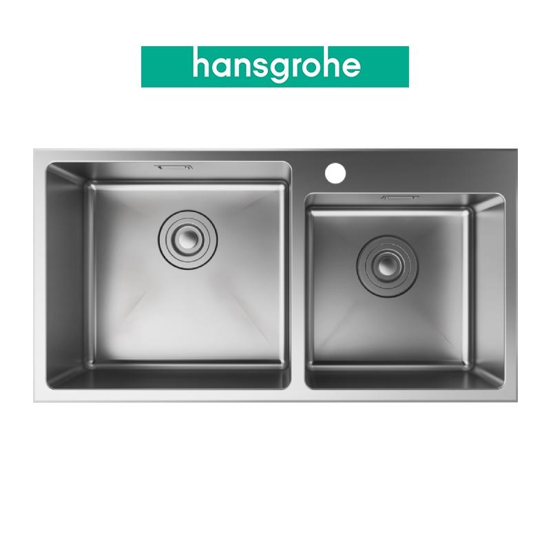 Chậu bếp đôi HANSGROHE Deep Drawn Sink S431-F770 43355