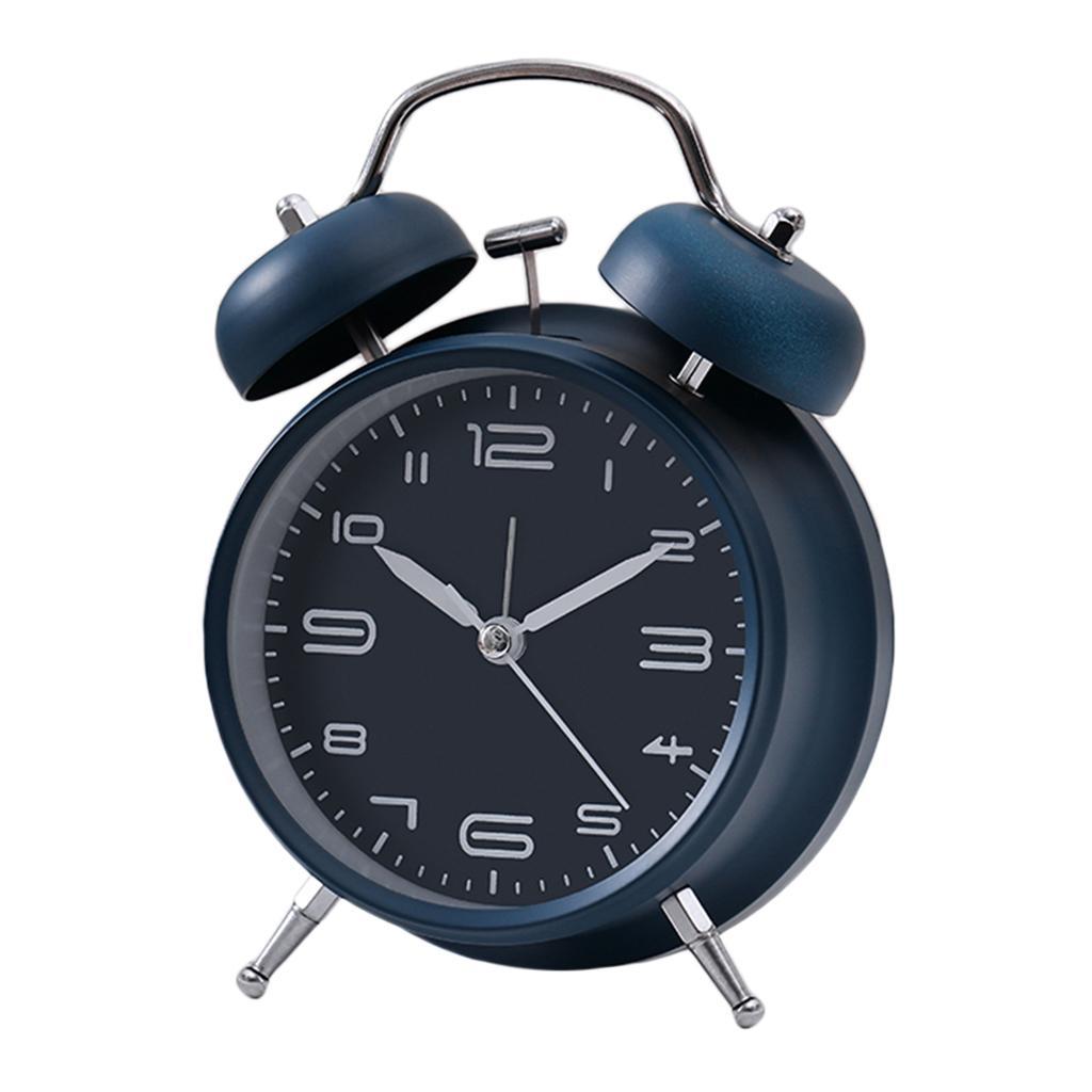 2pcs Alarm Clock Mini Mechanical Wind Up Clock Mute Accurate Display