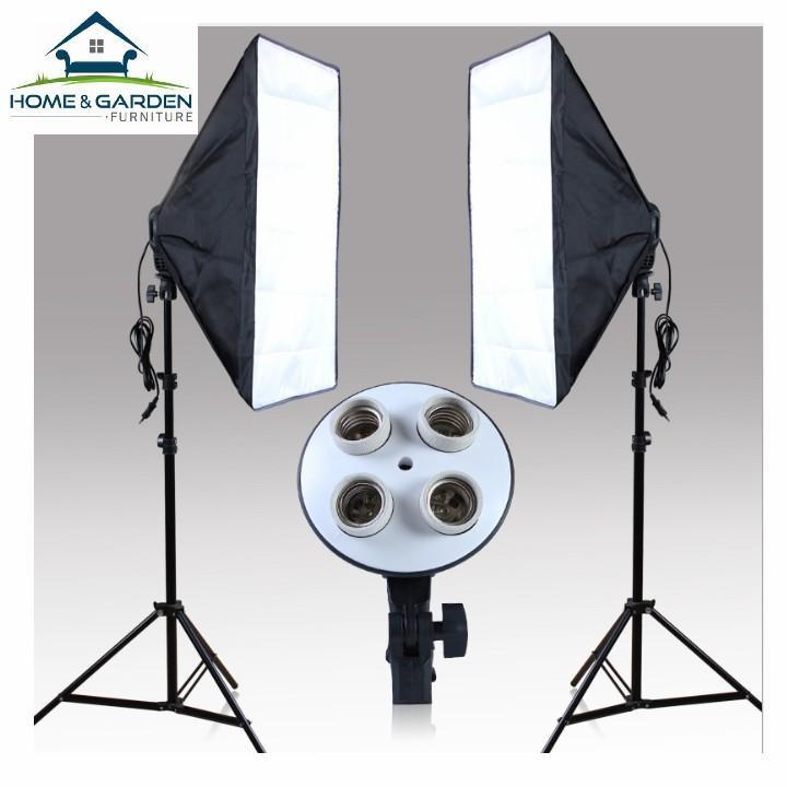 Bộ đèn chụp sản phẩm lấy sáng Home&Garden 4 Bóng 540W 50x70cm