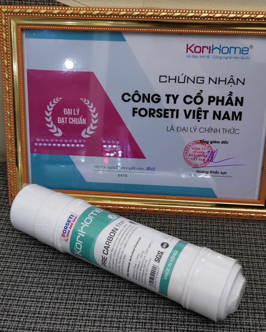 Combo 7 lõi lọc nước Korihome hàng chính hãng dùng cho máy lọc nước Korihome WPK-906