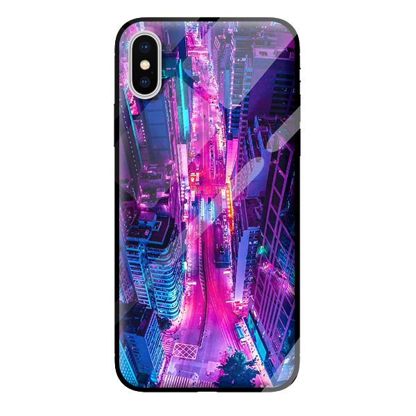 Ốp kính cường lực cho iPhone XS nền 05 - Hàng chính hãng