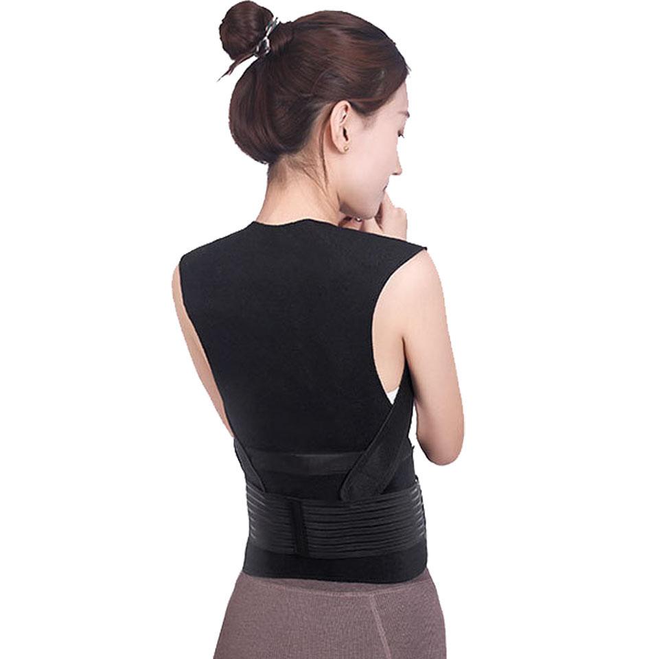 GobyGo Orthoped Tourmaline Tự Làm Nóng Hỗ Trợ Nam Nữ Với Cột Sống Lưng VAI EO Tư Thế Corrector Dây Để Giảm Đau