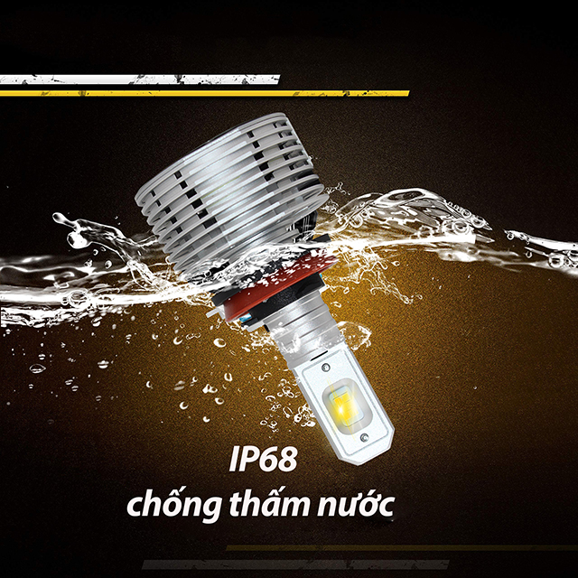 2 Cái Bóng đèn pha LED H1, H4 / 9003 / HB2, H7, H8 / H9 / H11,9005 / HB3 Có 3 Màu Ánh sáng thay đổi màu (Trắng kim cương 6000K, Vàng vàng 3000K, Trắng ấm 4300K) 40W 8000 Lumen COB IP68