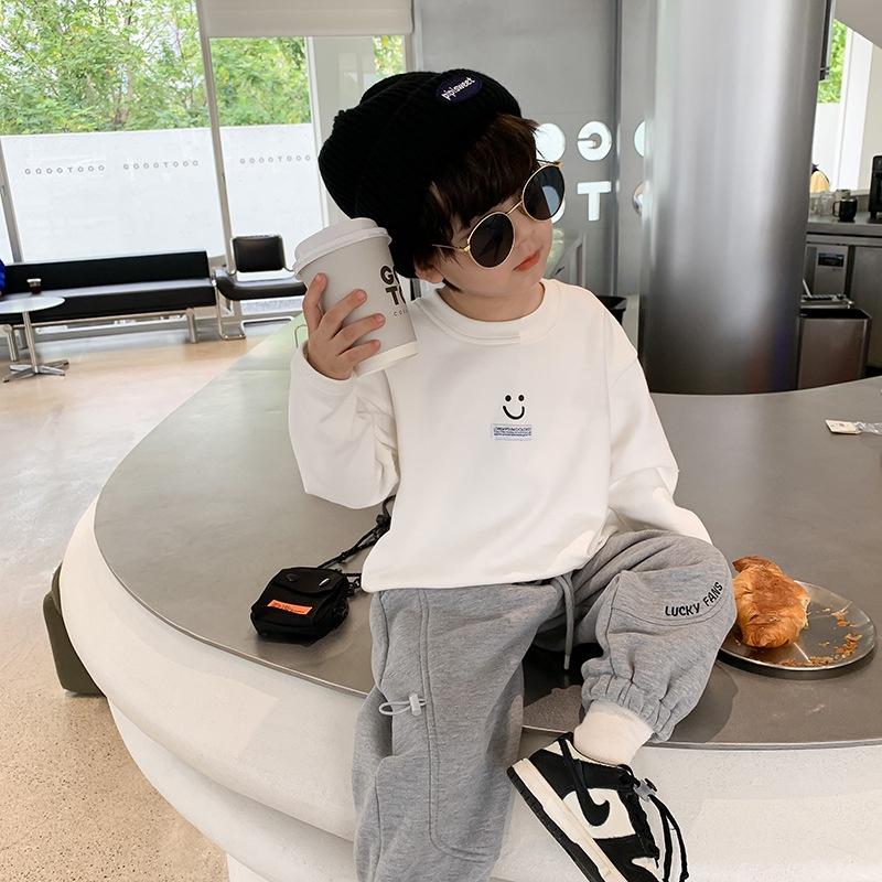 Áo sweater mặt cười cute cho bé A958