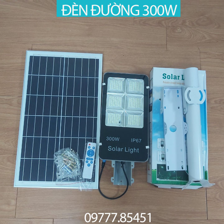 Đèn đường 300w IP67 năng lượng mặt trời