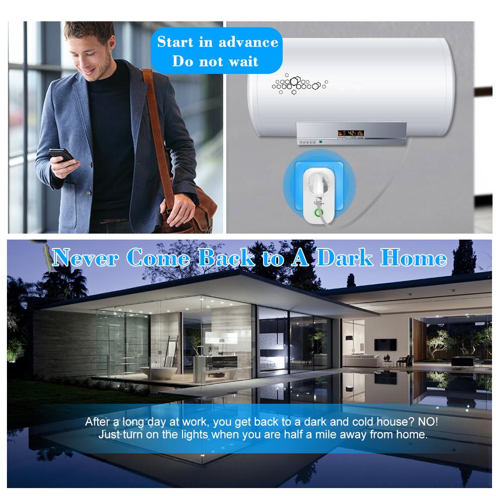 SONOFF S20 ITEAD Wifi Wireless Remote Control Socket Charging Adapter Smart Home Power Socket UK Via Phone App Smart Timer Works with Amazon Alexa and for Google Home/Nest Home Plug