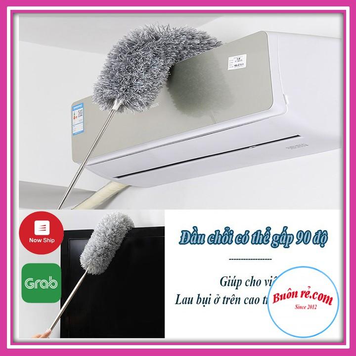 Chổi Quét Trần Bằng Sợi Vải Siêu Nhỏ Inox Cán Dài Cao Cấp Đầu Chổi Linh Hoạt 00989