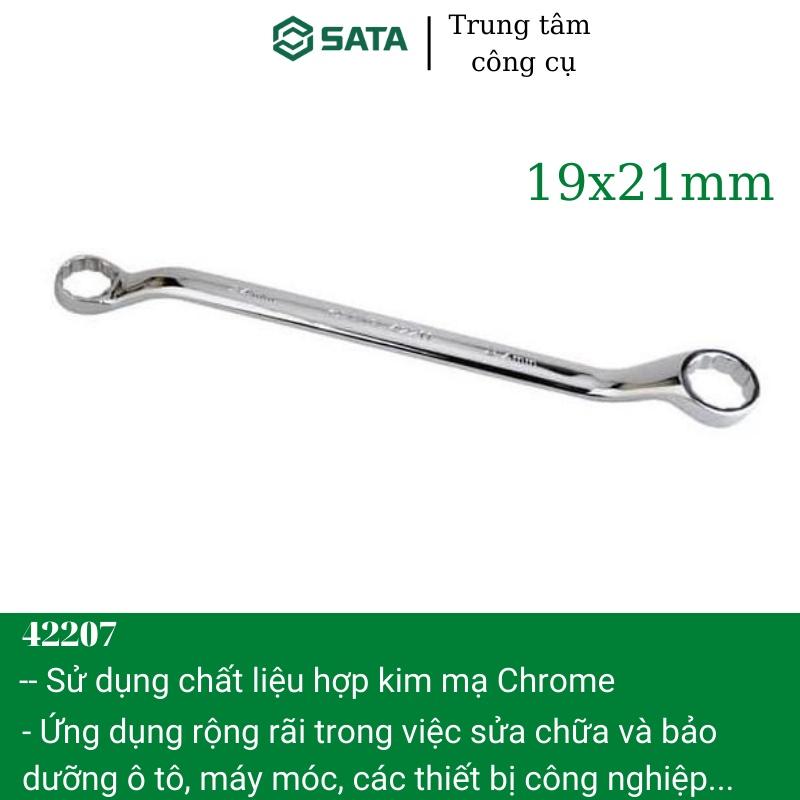 Cờ lê hai đầu vòng 19x21mm SATA 42207 - Hàng chính hãng