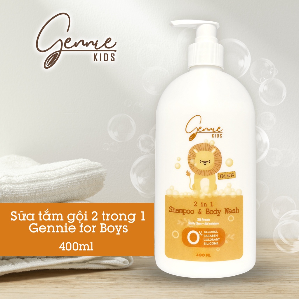 Sữa tắm gội 2 trong 1 Gennie Boy 400ml