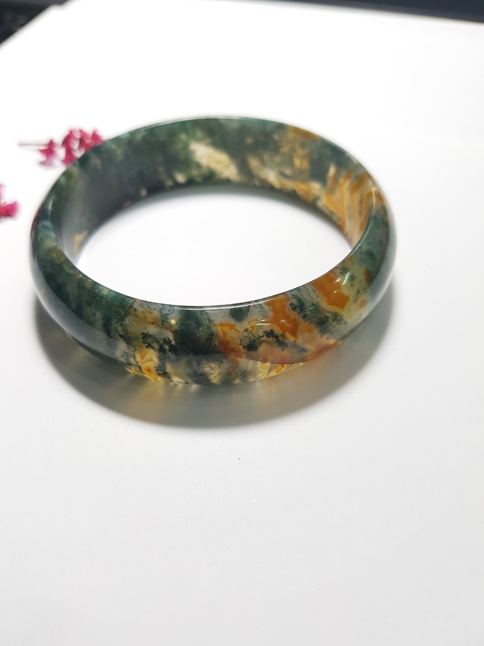Vòng huyết ngọc thủy tảo, size 57mm