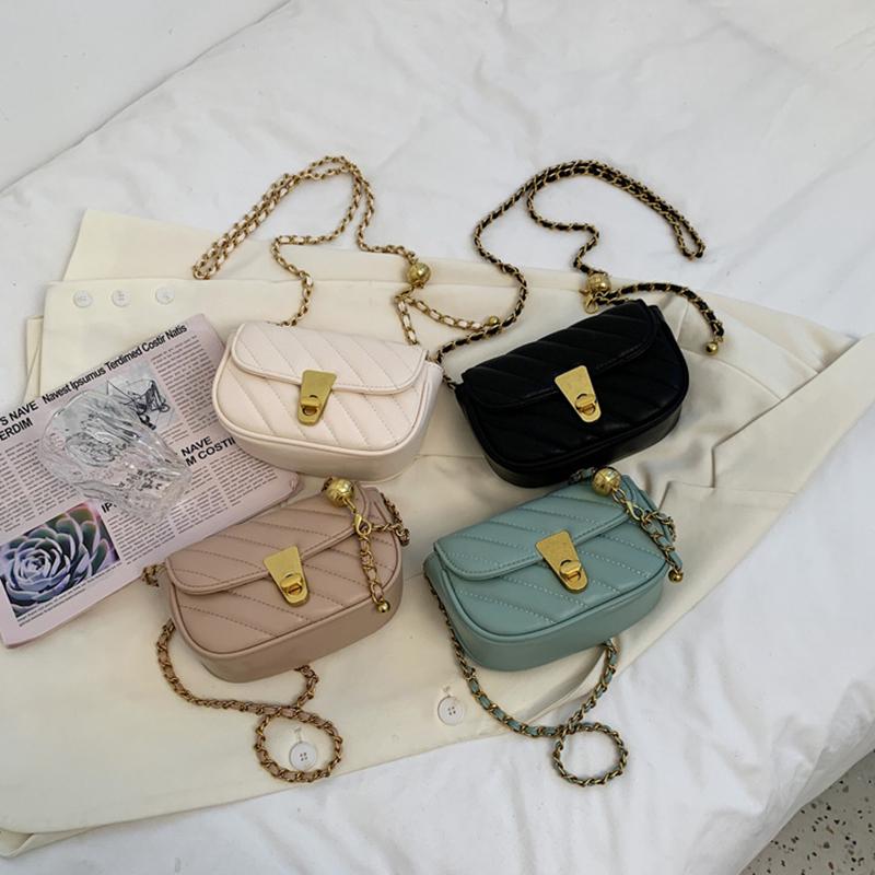 2021 Mới Thiết Kế Túi Đeo Vai Cho Nữ Da Pu Nữ Đơn Giản Nữ Chất Lượng Dây Chuyềnote Nữ Của
