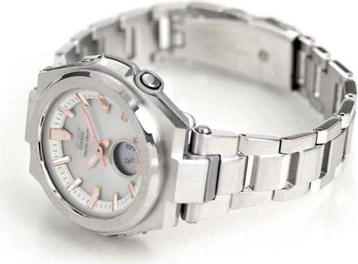 Đồng Hồ Nữ Casio Baby G MSG-S200D-7ADR Dây Kim Loại - Pin Năng Lượng - Chống Nước 100m