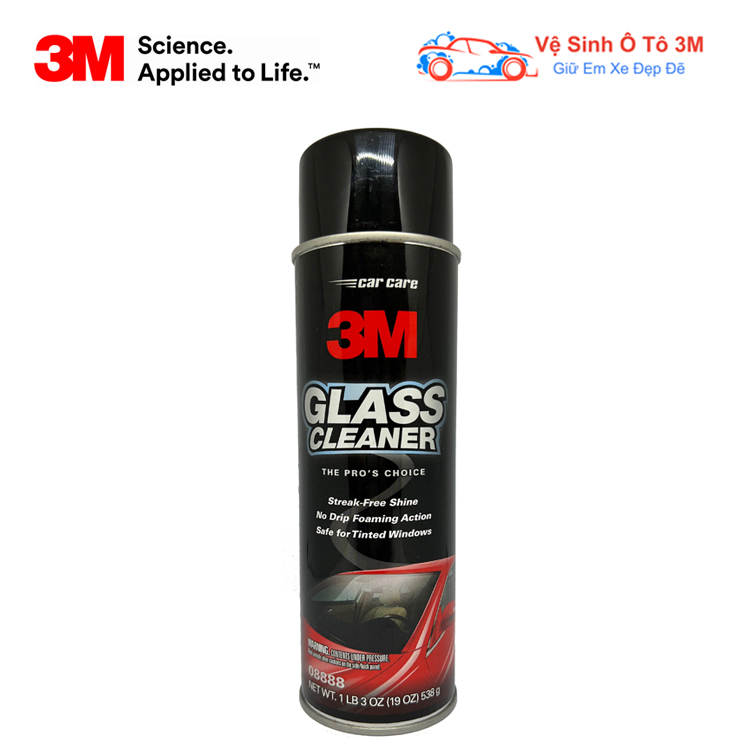 Nước rửa kính và vệ sinh kính xe hơi 3M Glass Cleaner 08888 538g