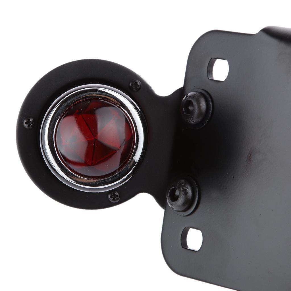 Motorcycle Brake Running Tail Red Light License Plate Bracket Mount Holder