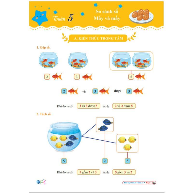 Sách - Combo Bài Tập Tuần và Đề Kiểm Tra 1 - Toán và Tiếng Việt học kì 1 - Kết nối tri thức với cuộc sống