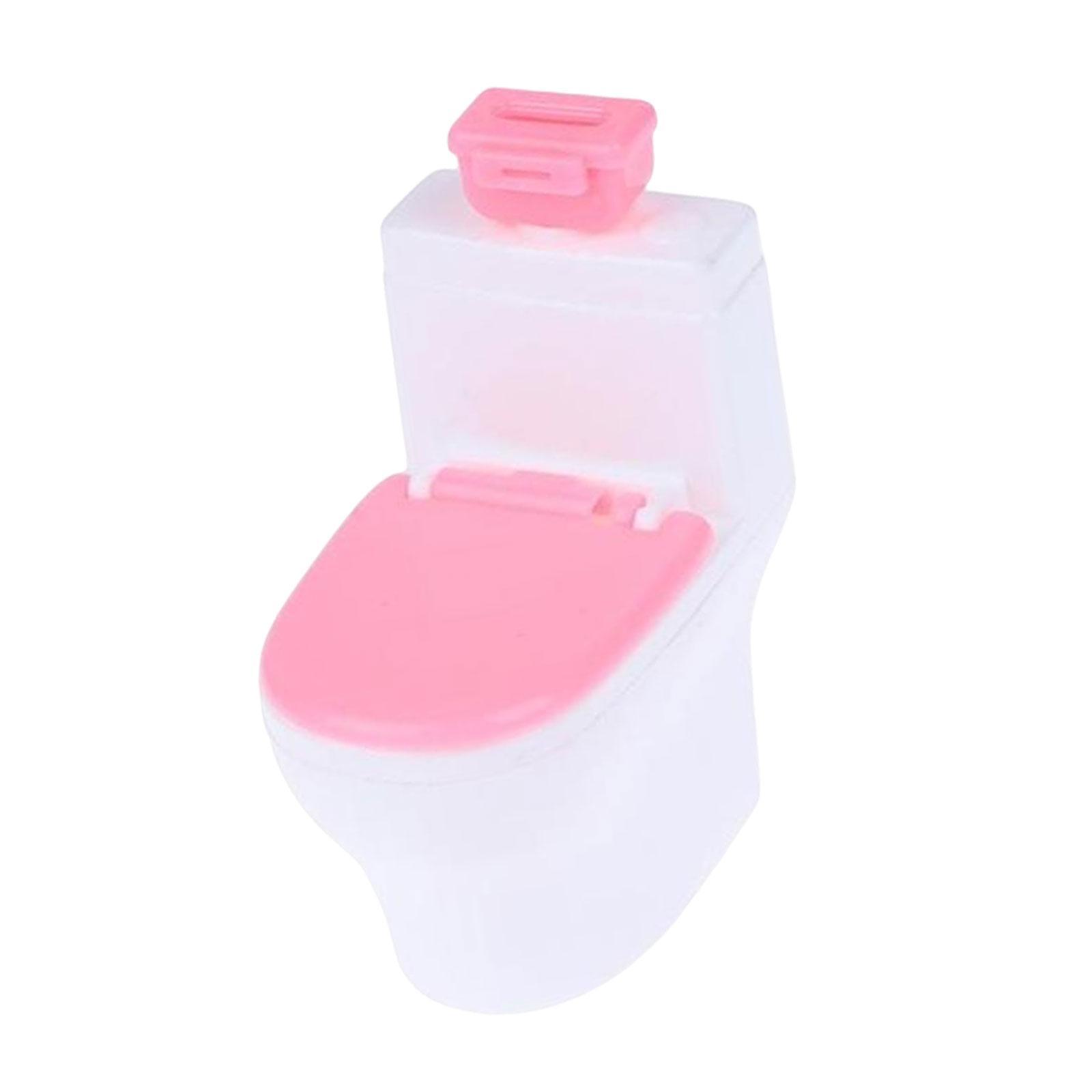 Dollhouse Toilet Life Scene Dollhouse Furniture Decor for Kids Girls Gifts