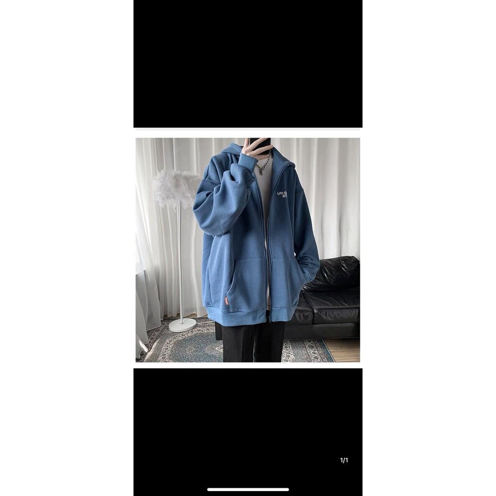 Áo nỉ dây kéo form to y hình