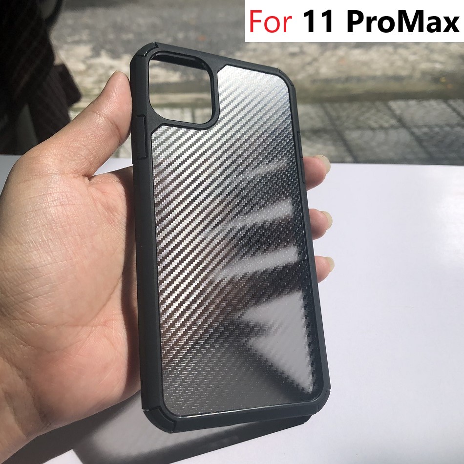 Mua Ốp lưng cho iPhone 11 ProMax Fiber Carbon Chống sốc chống bám