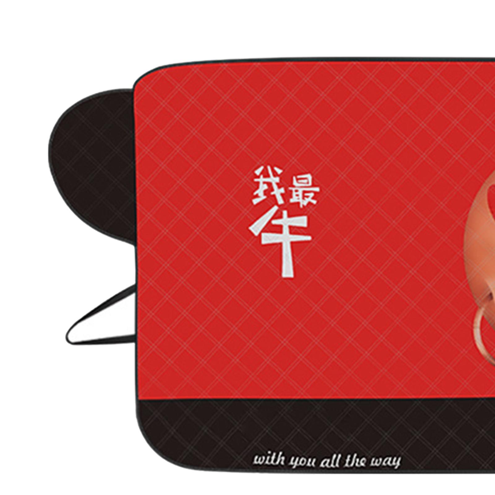 Car Windshield Snow Cover Windscreen Cover Waterproof Frost Snow Ice Dust Water Resistant Front Window Automotive Cover for Van SUV