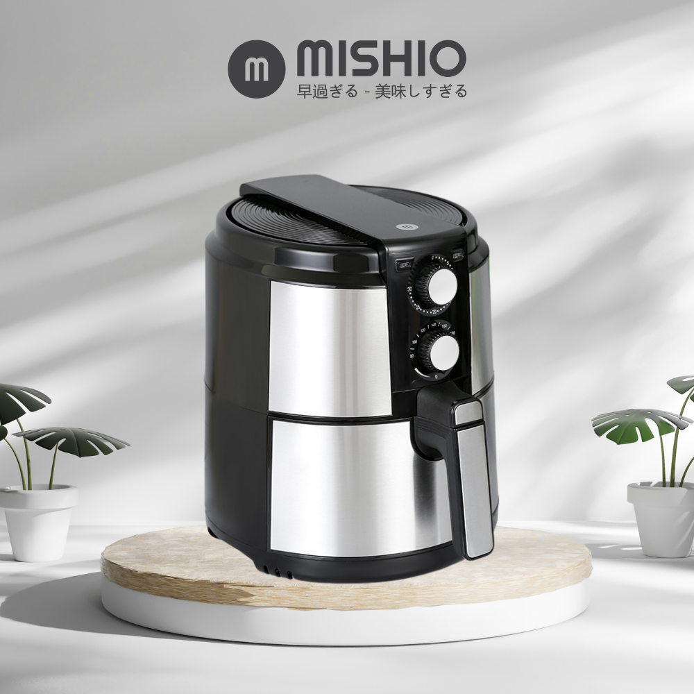 Nồi chiên không dầu vỏ kim loại Mishio MK220 5L - Hàng chính hãng