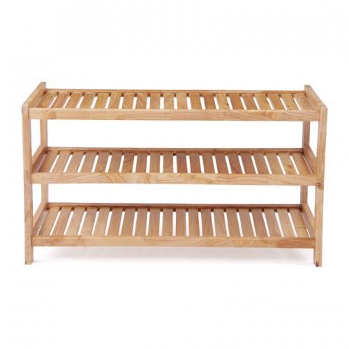 Kệ Giày Dép 3 Tầng Rộng 80cm Gỗ Tự Nhiên 100%- TN