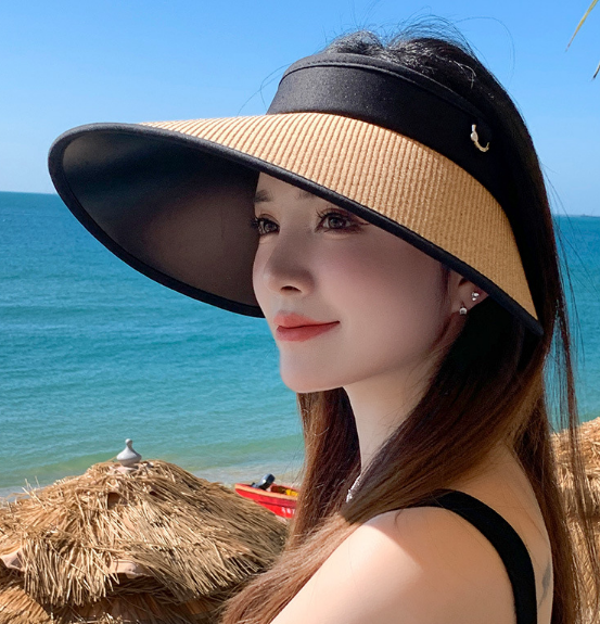 Mũ nửa đầu chống nắng chống tia cực tím phong cách Hàn, nón đi nắng đi biển cao cấp mới