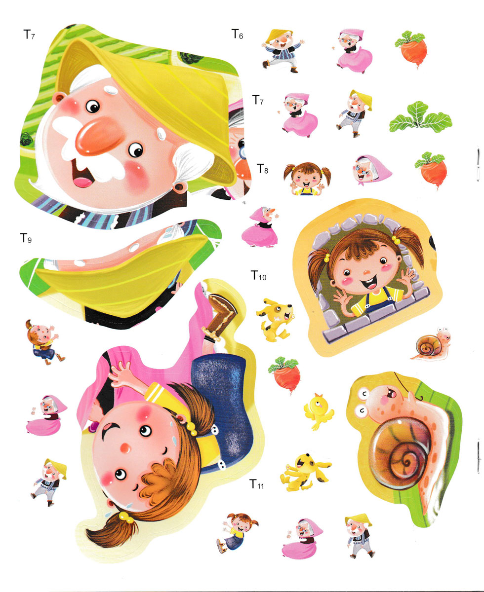 Truyện Cổ Tích Kinh Điển: Nhổ Củ Cải: Sticker