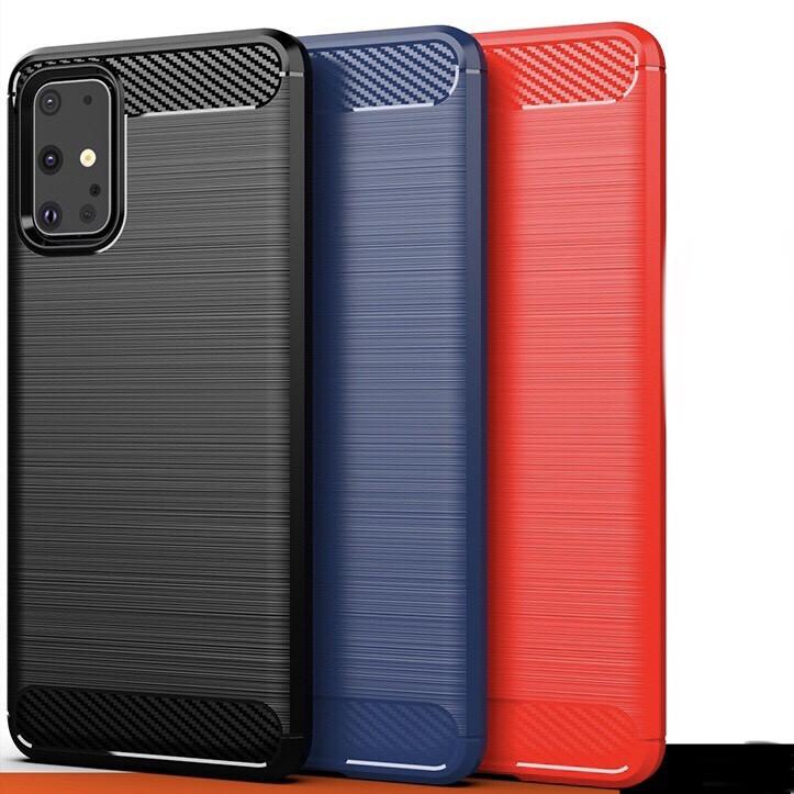 Ốp lưng dẻo Samsung Galaxy S20 / S20 Plus / S20 FE vân sợi cacbon chống sốc Rugger Amor