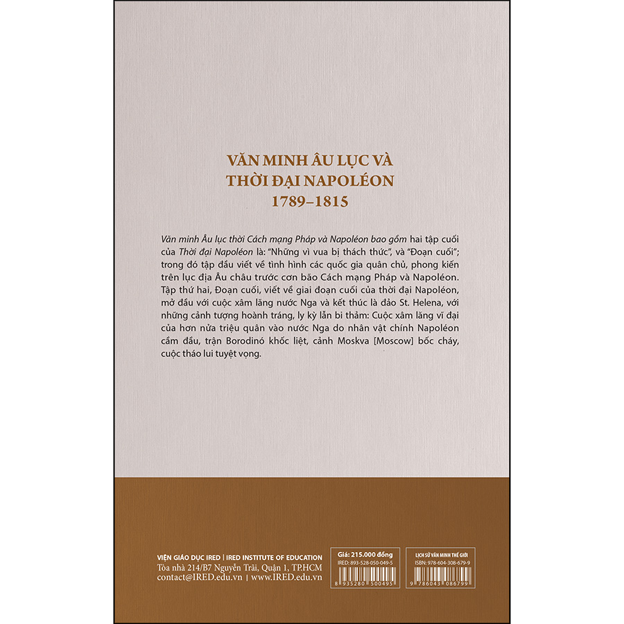 Phần 11: Văn Minh Thời Đại Napoleon - Tập 4: Văn Minh Âu Lục Và Thời Đại Napoleon - Lịch Sử Văn Minh Thế Giới (Tái Bản)