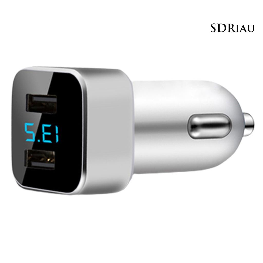 Đầu Sạc Usb Kép Qcd 5v 3.1a Cho Xe Ô Tô Kèm Phụ Kiện