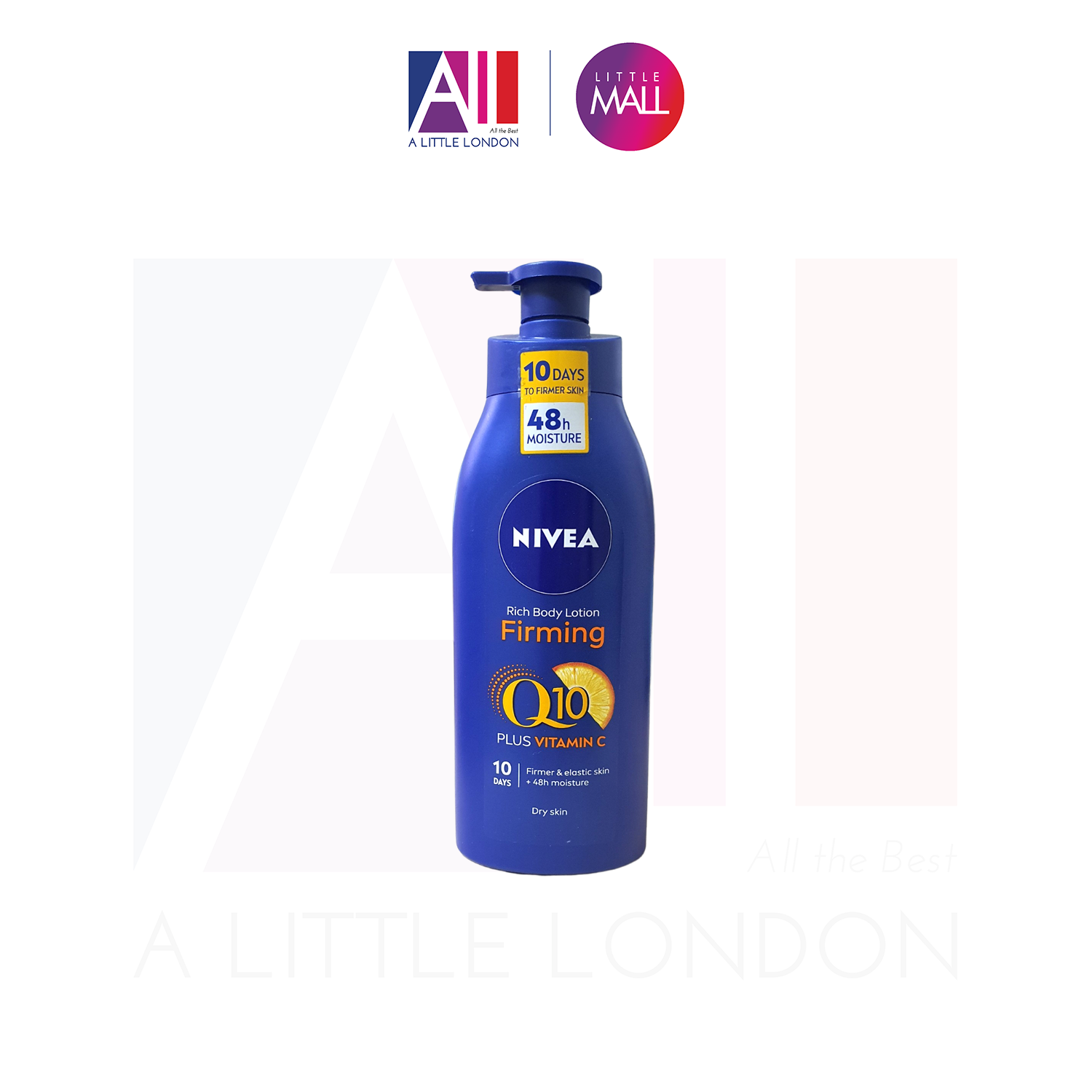 Dưỡng Thể Trắng Da Chống Lão Hoá, Da Khô Nivea Rich Body Lotion Firming Q10 Vitamin C - Mẫu Mới - 400Ml