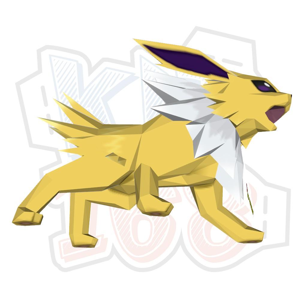 Mô hình giấy Anime Game Pokemon Jolteon