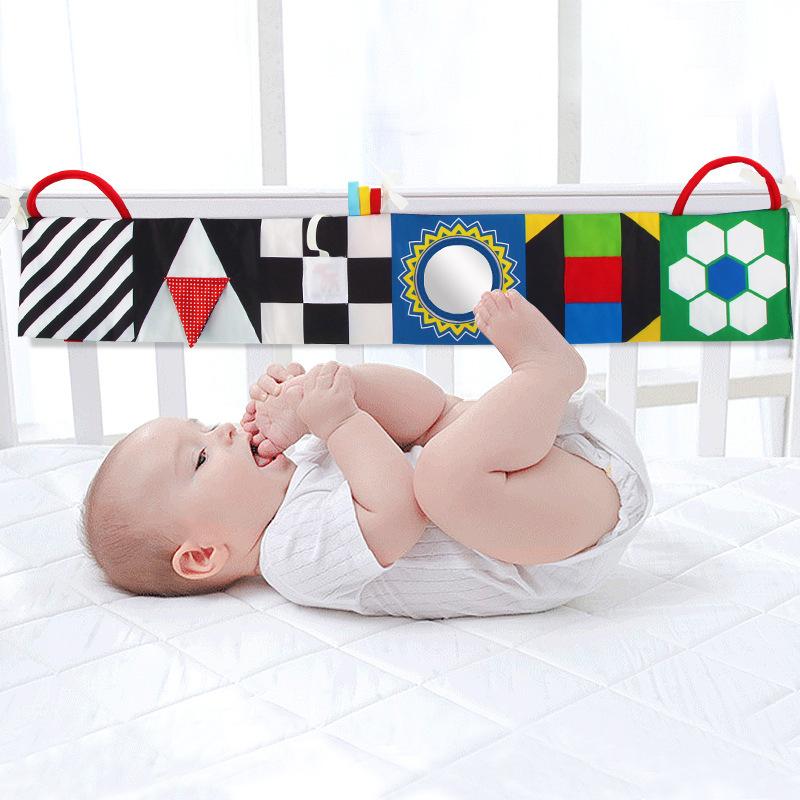 Đồ chơi trẻ em 0 6 tháng Sách đen trắng Sách tương phản sách 0 tháng cho em bé sách xe đẩy đồ chơi từ 0 3 6 12 tháng quà tặng cho các cô gái trẻ