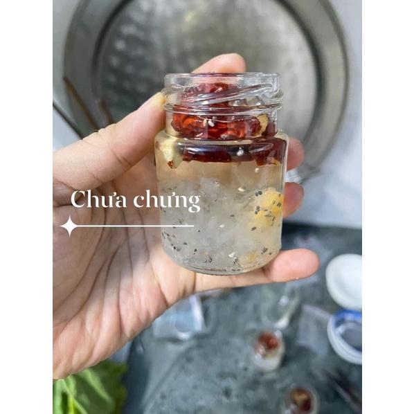 Đặc Sản Khánh Hoà - Set Yến Sào Nha Trang mini yến chưng táo đỏ đường phèn long nhãn hạt chia bổ dưỡng - 1 set