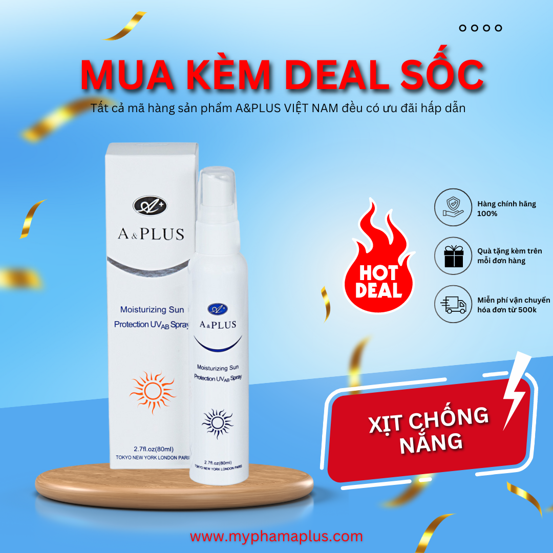 Chai Xịt Chống Nắng Dưỡng Ẩm A&amp;Plus B009 (80ml)