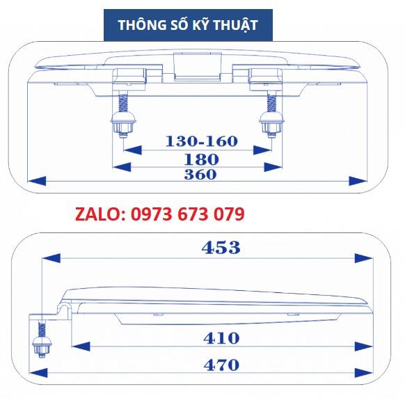Nắp Bàn Cầu American Két Rời, Nắp Bàn Cầu Ráp Chuẩn Bàn Cầu Amerian, Két Nước Rời.