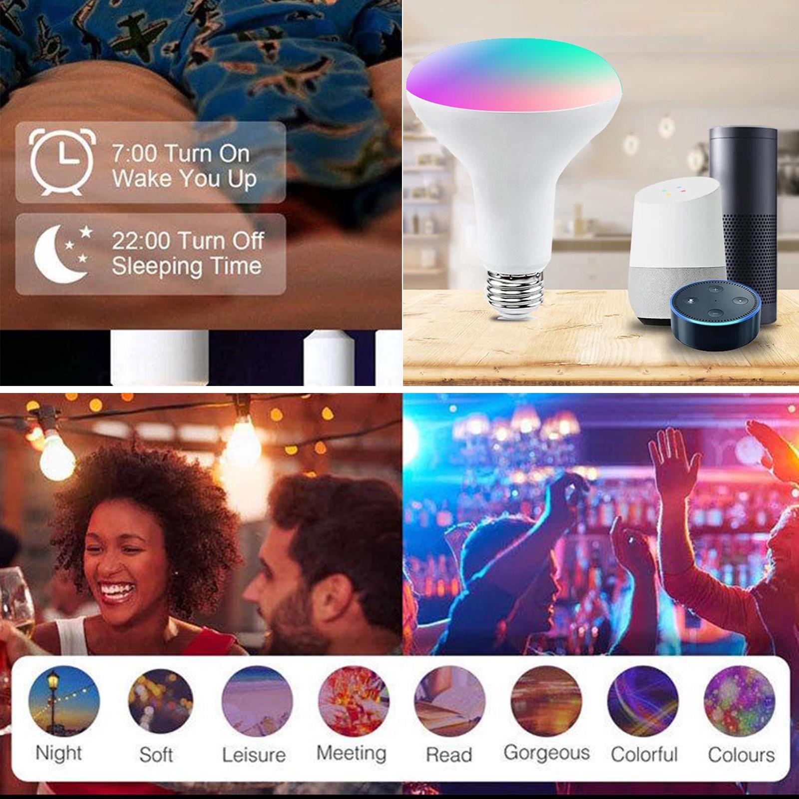 9w Smart LED Light Bulb RGBCW WiFi Dimmable Color Changing Energy Saving
