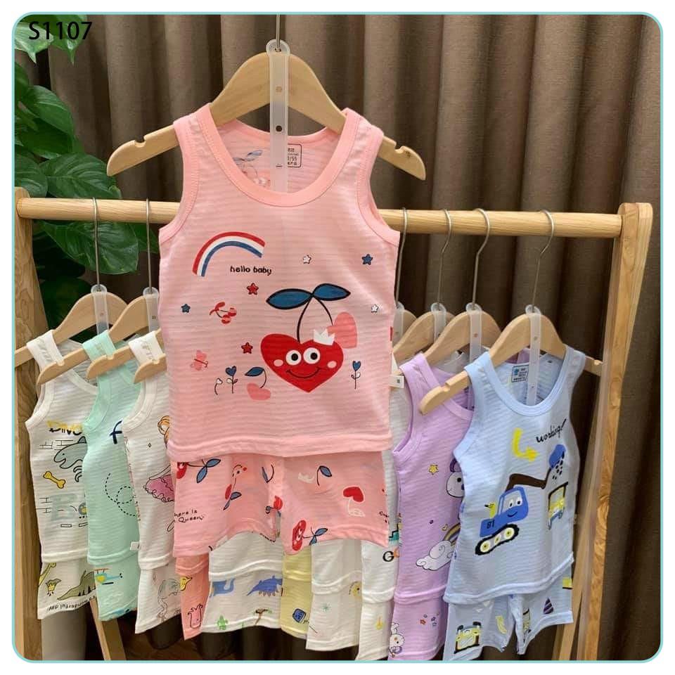 Đồ Bộ Bé Gái 3 Lỗ Chất Liệu Cotton Tre Size Từ 0-4 Tuổi 2021