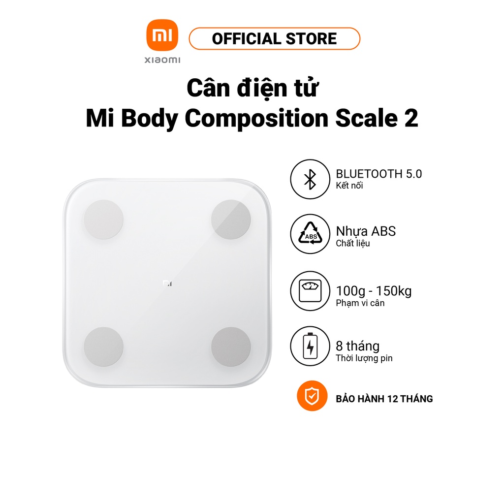 Cân Xiaomi Body Composition Scale 2 - Hàng chính hãng