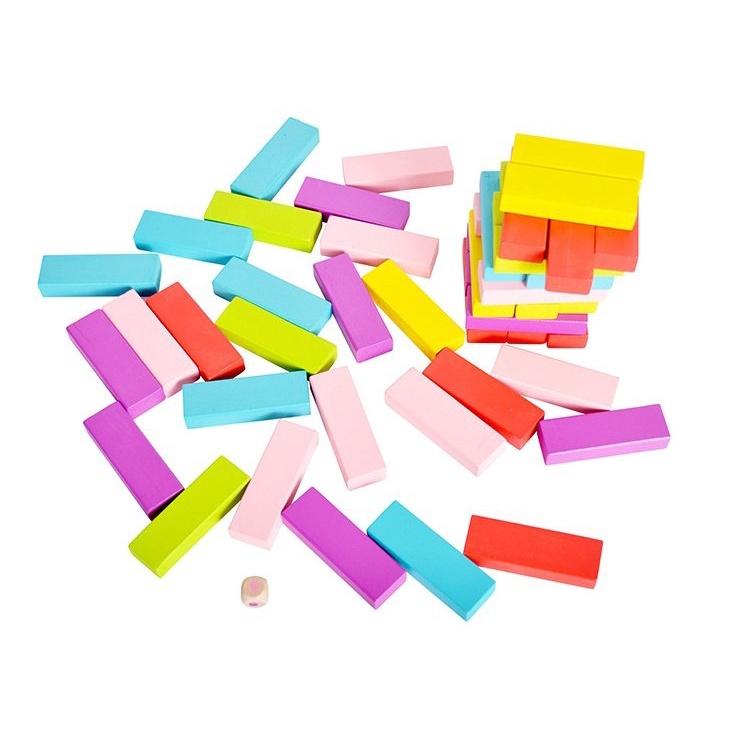 Đồ chơi gỗ trí tuệ- Rút gỗ Màu Sắc 48 thanh size to