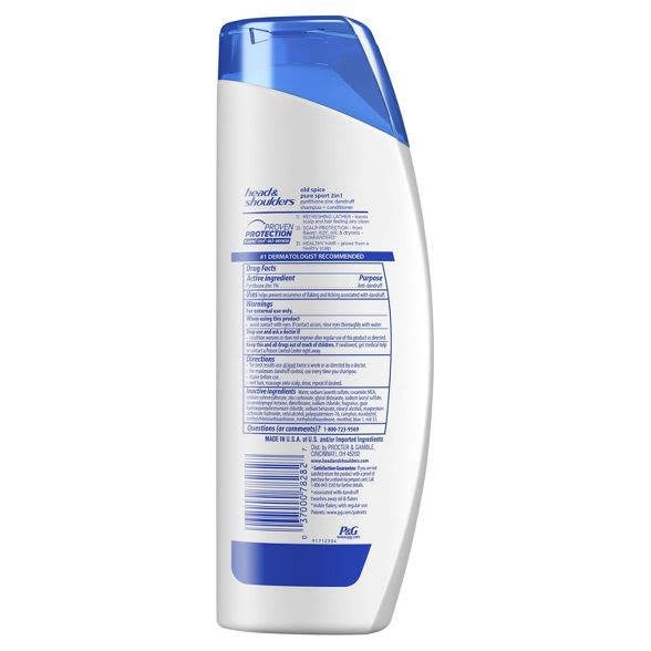 Dầu gội và xả Head &amp; Shoulders Men 2in1 Old Spice Pure Sport 650ml