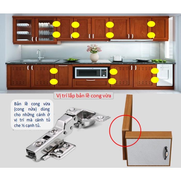 Bản lề giảm chấn lõi đồng - inox giá sốc