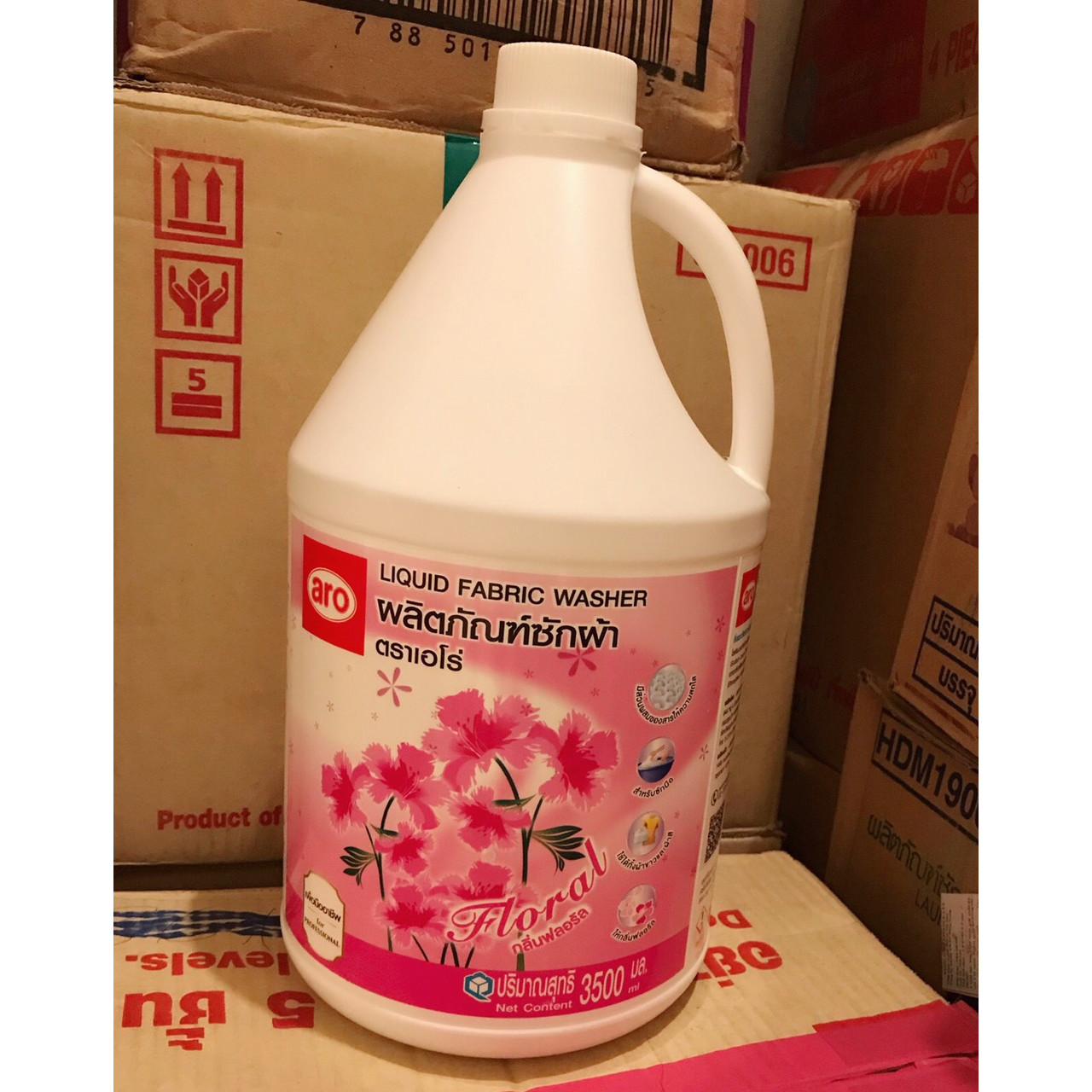 Nước giặt ARO thái 3500ml, hương hoa anh đào thơm mát.