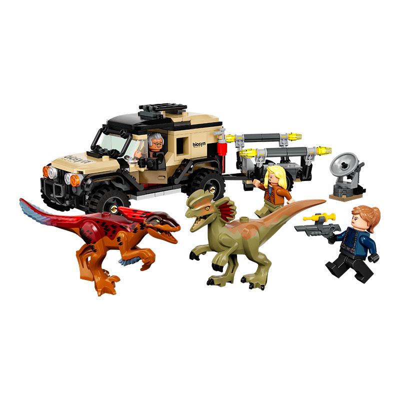 Đồ Chơi LEGO Vận Chuyển Khủng Long Pyroraptor &amp; Dilophosaurus 76951 (254 chi tiết)