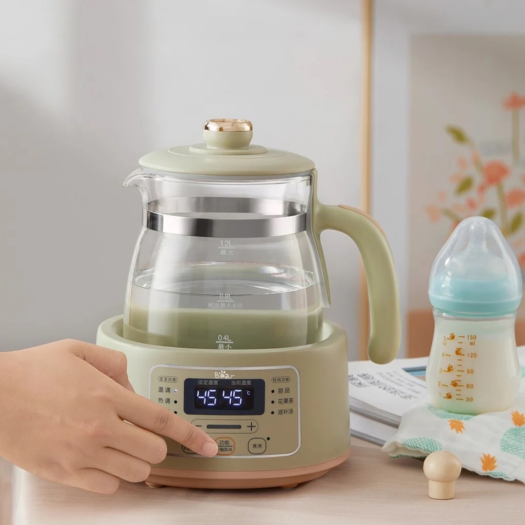 Bình đun và hâm nước pha sữa 1.2L Bear TNQ-D12W7 - Hàng Chính Hãng